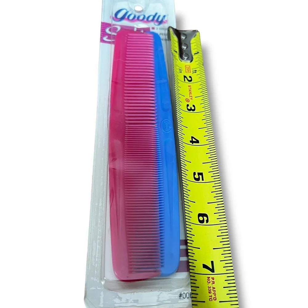 VTG Goody Style Line 1994 Unbreakable 7” Hair Combs New Sealed Pink & Purple NOS